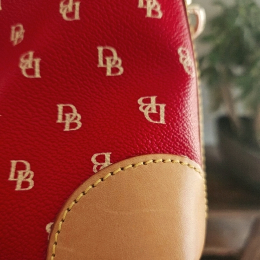 Dooney & Bourke Red and Tan Women's Bag *no Shoulder Strap - Picture 5 of 13